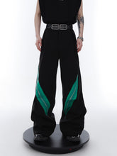 Zipper Contrast Color Stitching Trousers ArtsKoreanMan
