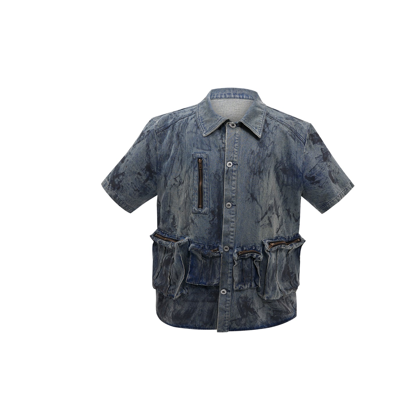 【24s June.】Retro Distressed Hand-painted Denim Jacket ArtsKoreanMan