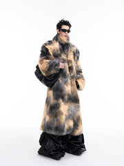 【24s Dec.】Luxurious Faux Mink Fur Coat(Send Scarf) ArtsKoreanMan