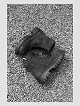 Retro Distressed Platform Martin Boots
