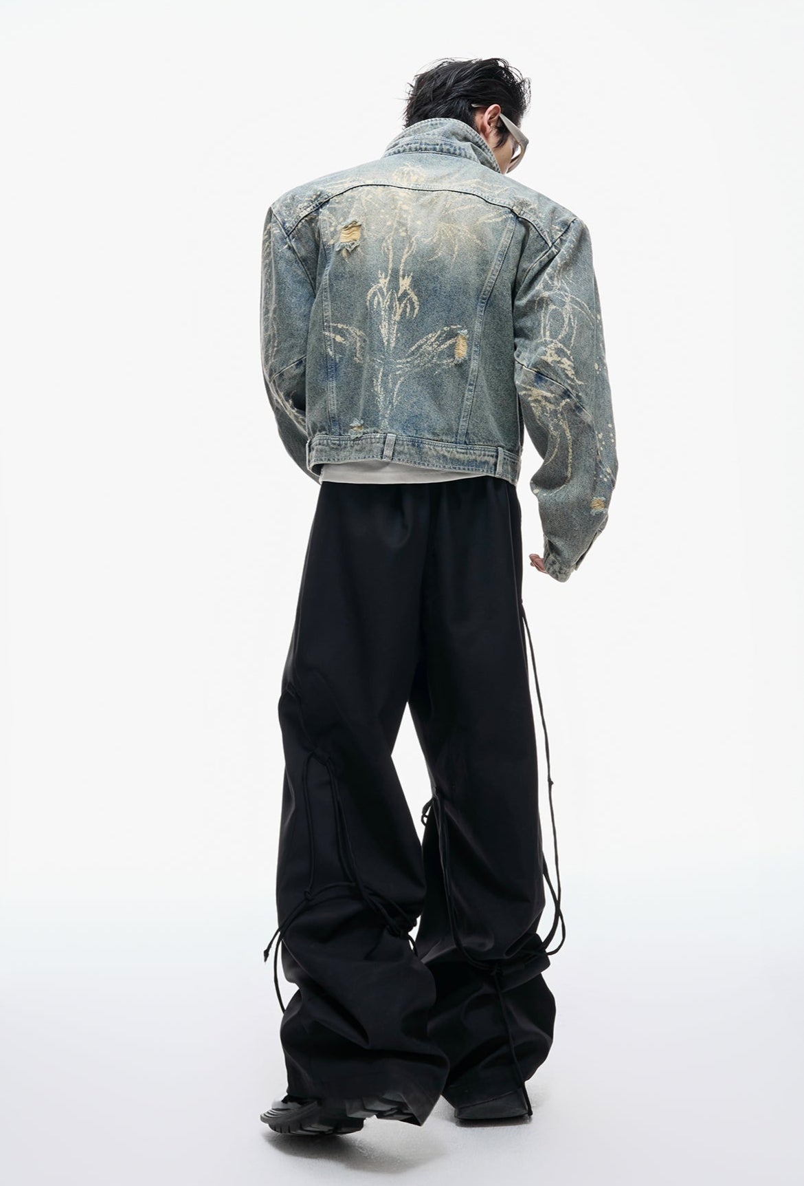 【25s Aug.】Distressed Ripped Short Denim Jacket
