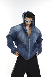 【23s Jun.】Padded Hooded Denim Jacket ArtsKoreanMan