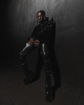 【23s July.】Large Pocket Studded Leather Pants ArtsKoreanMan