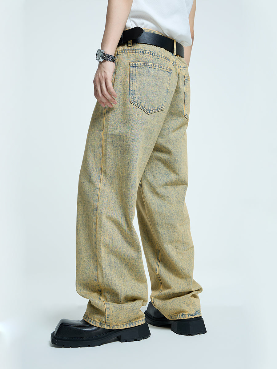 【23s September.】Distressed Denim Jacket + Washed Jeans Set -M ArtsKoreanMan