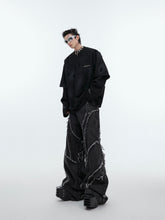 【24s Sep.】Retro Two-piece Ripped Sweatshirt ArtsKoreanMan