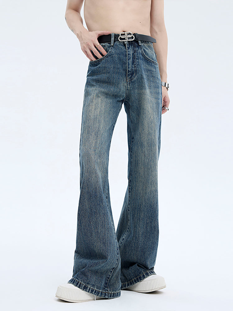 【24s Aug.】Cleanfit Light-colored Raw Pulp Flared Jeans ArtsKoreanMan