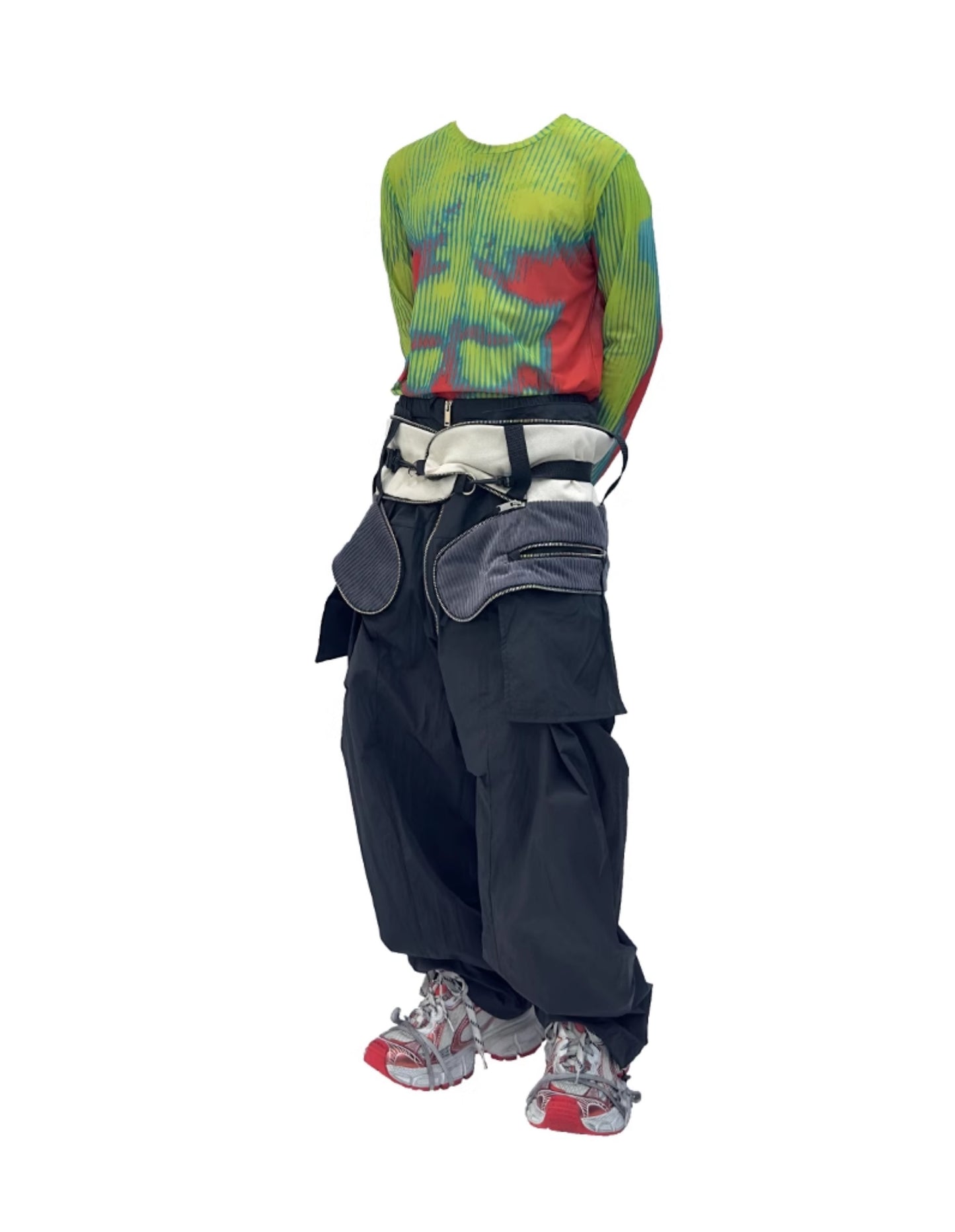 【24s May.】Removable Zippered Paneled Cargo Pants ArtsKoreanMan