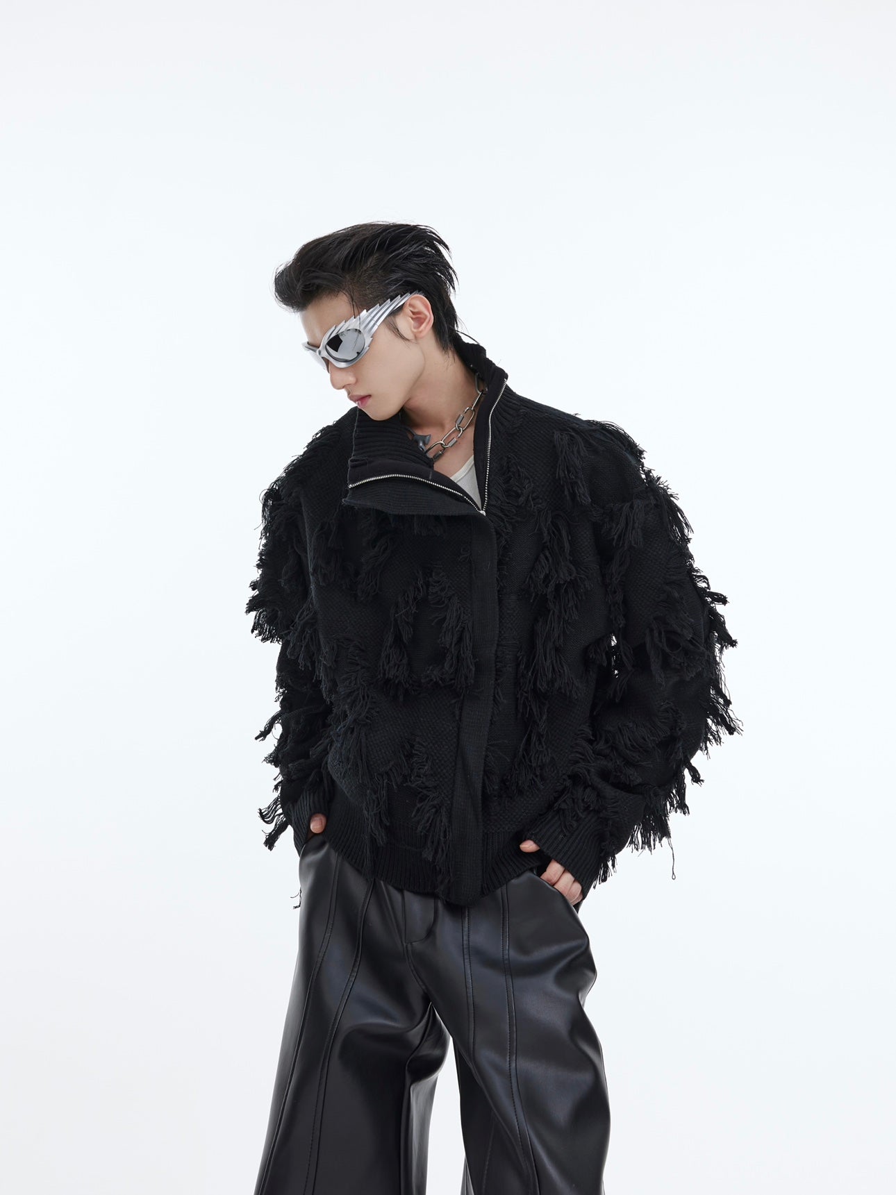 【24s Oct.】Tassel Jacquard Thickened Knitted Sweater ArtsKoreanMan