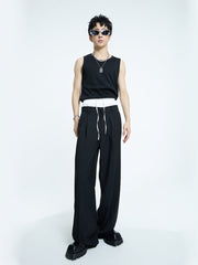 【23s September.】Double Layer High Waist Relaxed Pants -M ArtsKoreanMan