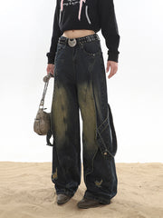 【23s November.】Deconstructed Washed Distressed Jeans ArtsKoreanMan