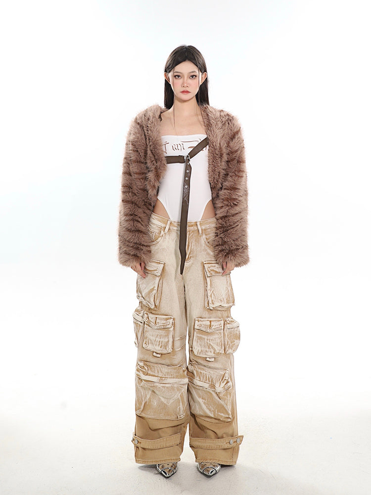【23s December.】Washed Distressed Gradient Cargo Pants ArtsKoreanMan