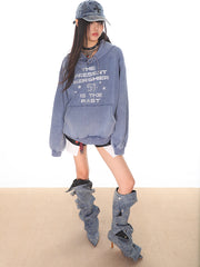 【24s Oct.】American Style Washed Letter Hooded Sweatshirt ArtsKoreanMan