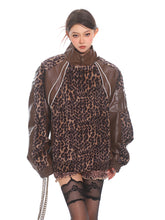 【24s Sep.】American street leopard print patchwork contrast color jacket ArtsKoreanMan