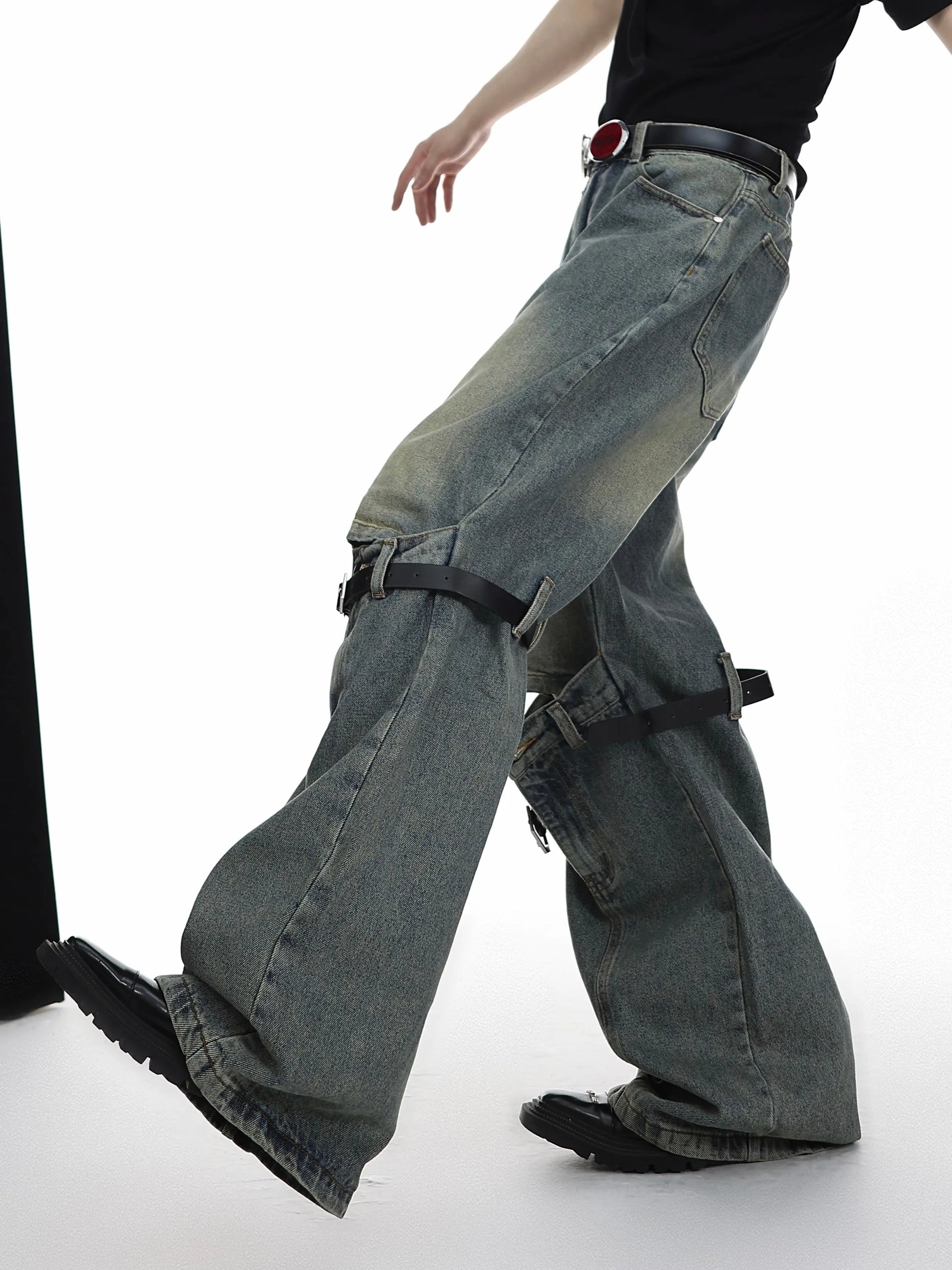 【23s May.】Vintage Jeans with Belt ArtsKoreanMan