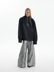 【24s Oct.】Metal Rivet Punk PU Leather Hoodie ArtsKoreanMan