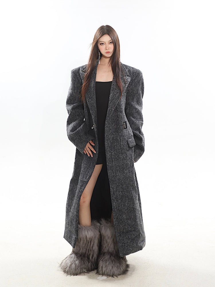 【23s November.】Premium Gray Winter Trench Coat ArtsKoreanMan
