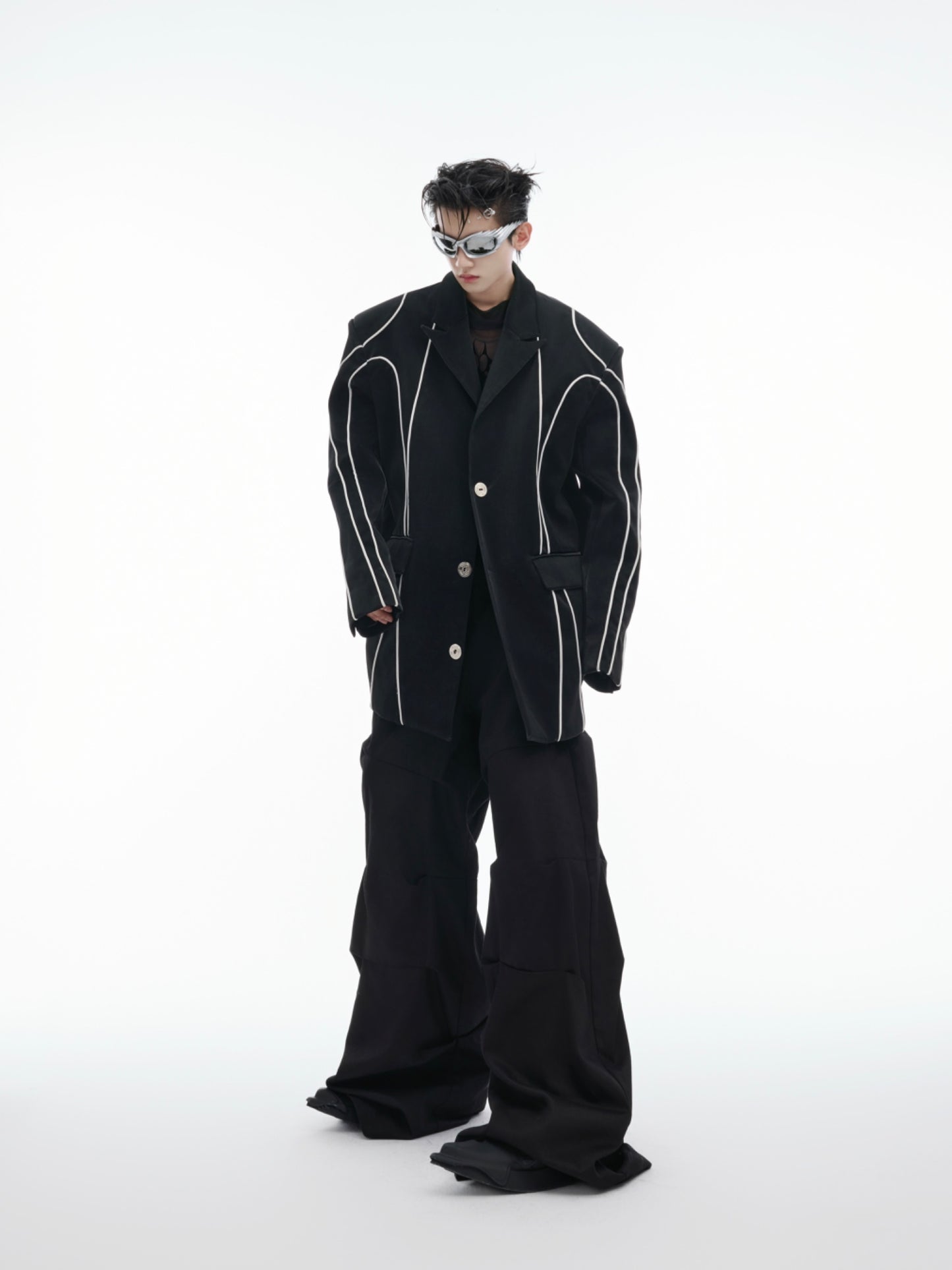 【24s Nov.】Pioneer Line Liquid Metal PU Leather Suit ArtsKoreanMan