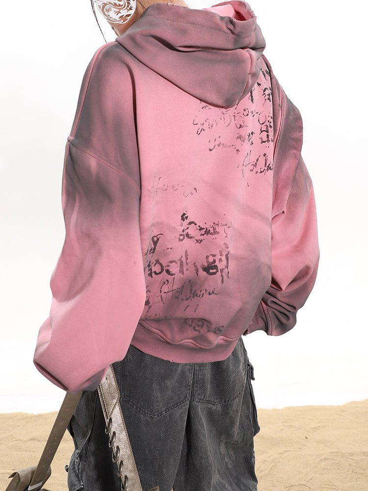【24s February.】Distressed Silhouette Fake Two-piece Sweatshirt ArtsKoreanMan