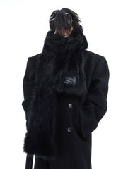 【24s Dec.】Faux Mink Solid Color Plush Scarf ArtsKoreanMan