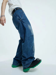 【23s September.】Curved Irregular Wide Leg Jeans ArtsKoreanMan