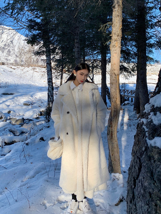 【23s November.】Thickened Long Lambswool Coat ArtsKoreanMan