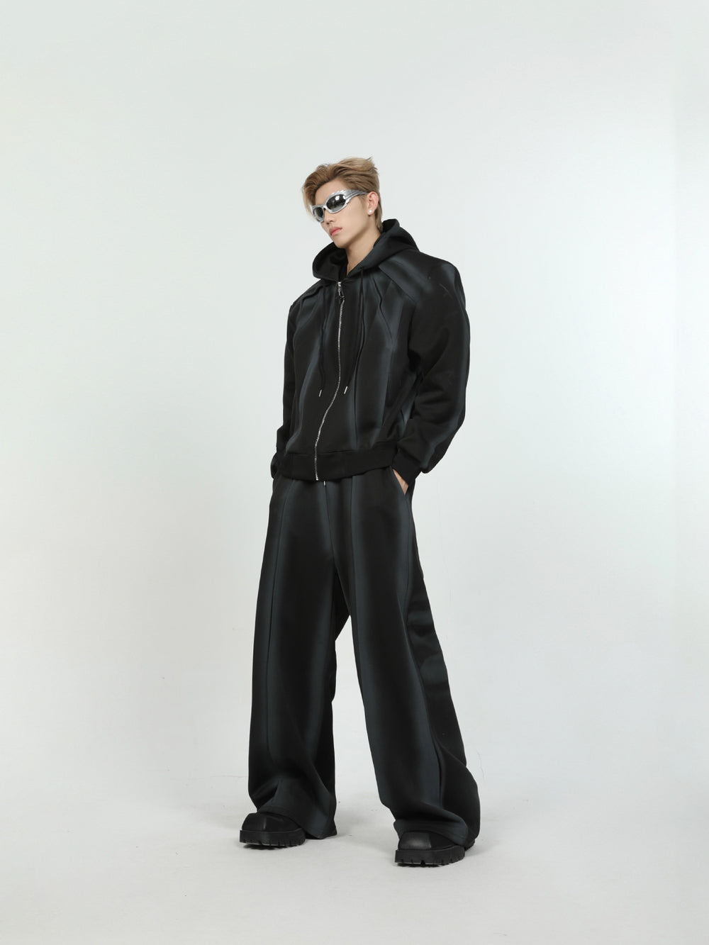 【24s June.】Tie-dyed Gradient Casual Jacket + Straight Wide-leg Pants ArtsKoreanMan