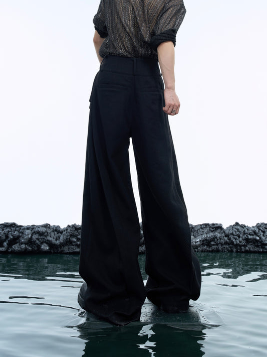 【24s Nov.】Double-Belt Wide-Leg Trousers ArtsKoreanMan
