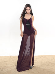 【24s March.】Sexy Mesh Hollow Suspender Dress ArtsKoreanMan