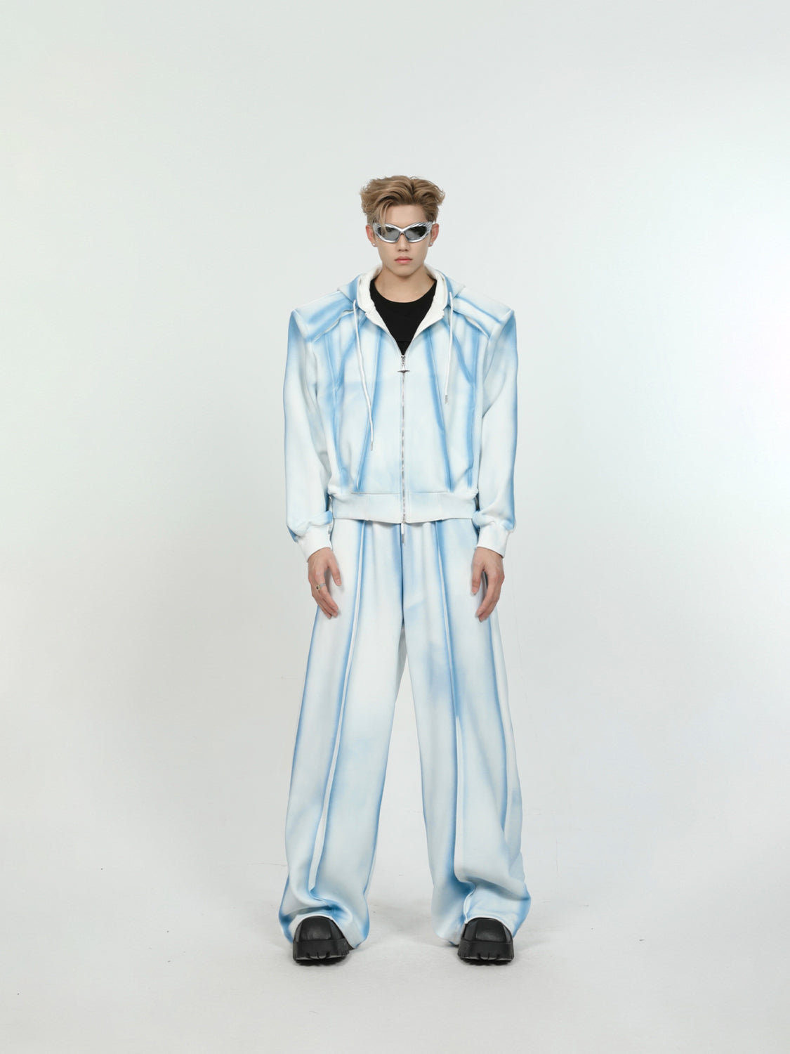【24s June.】Tie-dyed Gradient Casual Jacket + Straight Wide-leg Pants ArtsKoreanMan
