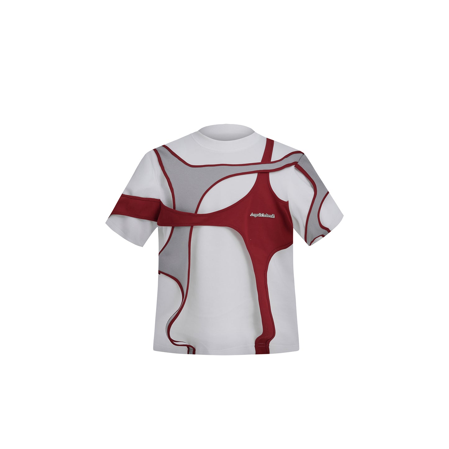 【24s April.】Double Layer Patchwork Design T-shirt ArtsKoreanMan