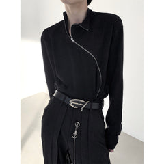 【23s November.】Metallic Zippered Turtleneck Sweater ArtsKoreanMan