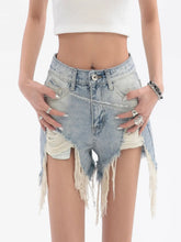 【23s July.】High Waist Ripped Shorts ArtsKoreanMan