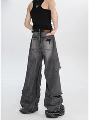 【23s July.】Straight Ripped Jeans ArtsKoreanMan