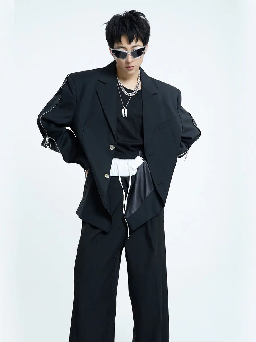 【23s September.】Metallic Embellished Blazer ArtsKoreanMan