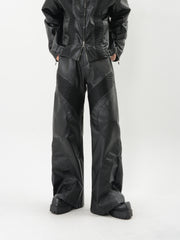 【24s Oct.】Loose PU Leather Pants ArtsKoreanMan