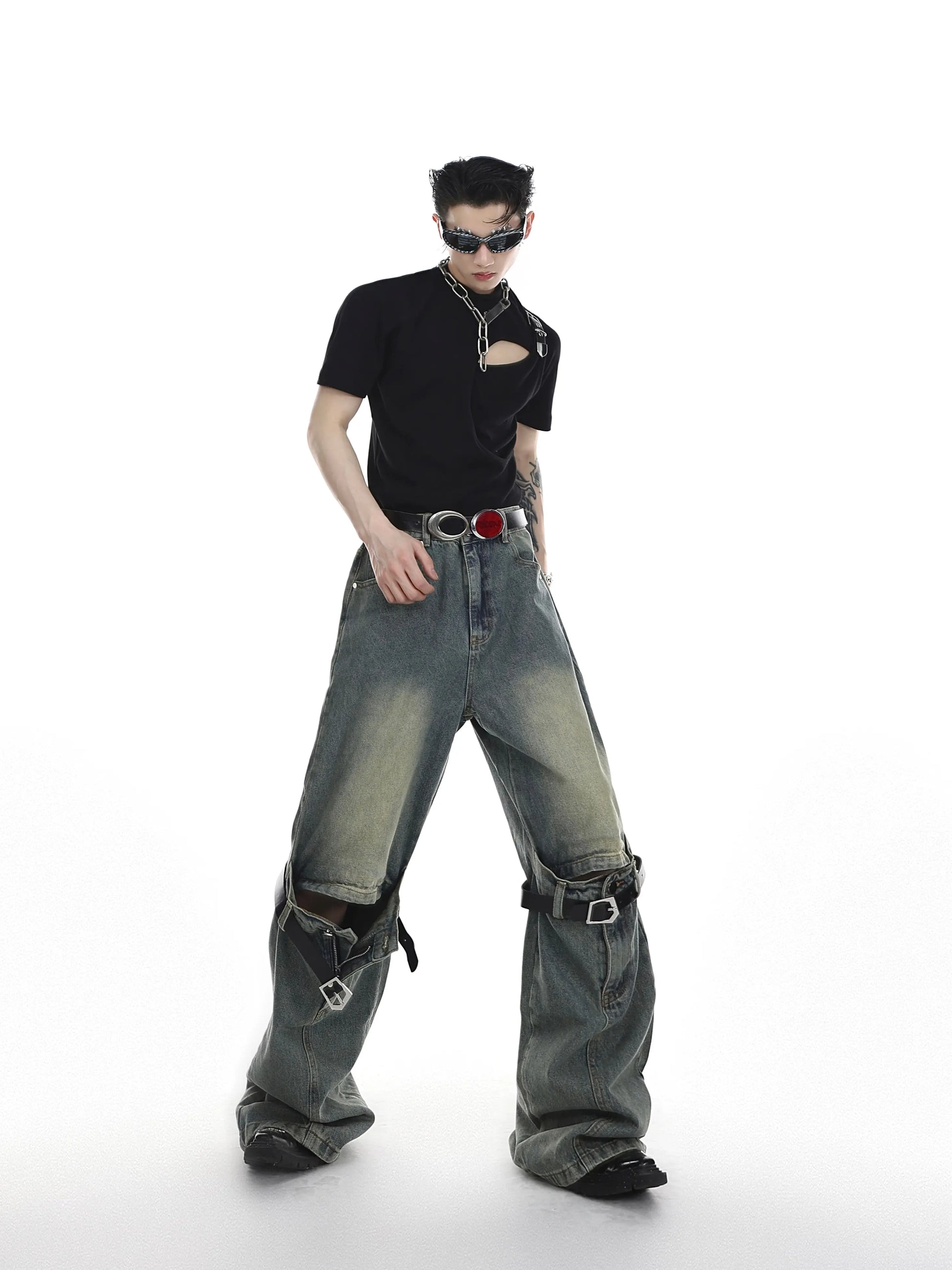 【23s May.】Vintage Jeans with Belt ArtsKoreanMan
