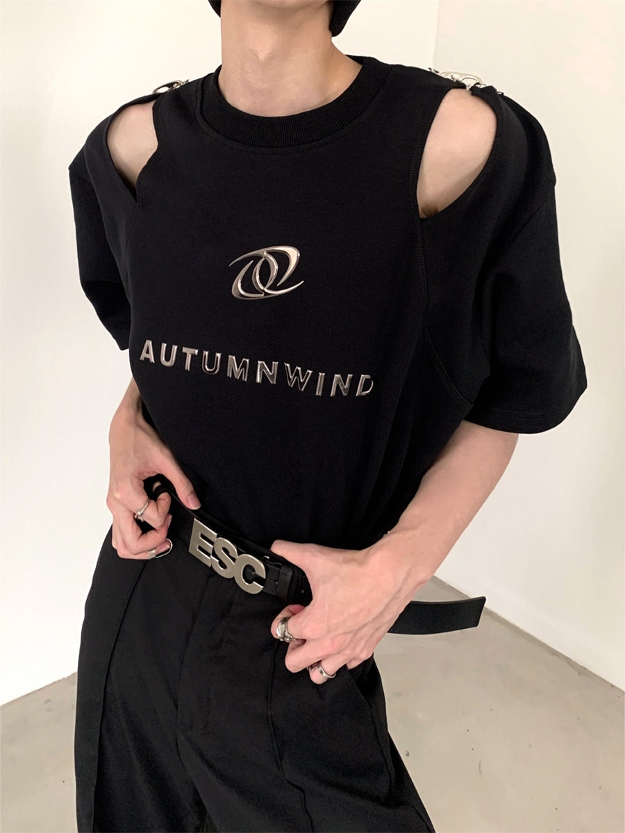 【24s July.】Hollow Deconstructed Design T-shirt ArtsKoreanMan