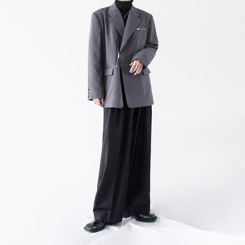 【25s Feb.】Korean Style Casual Trendy Zipper Suit Jacket