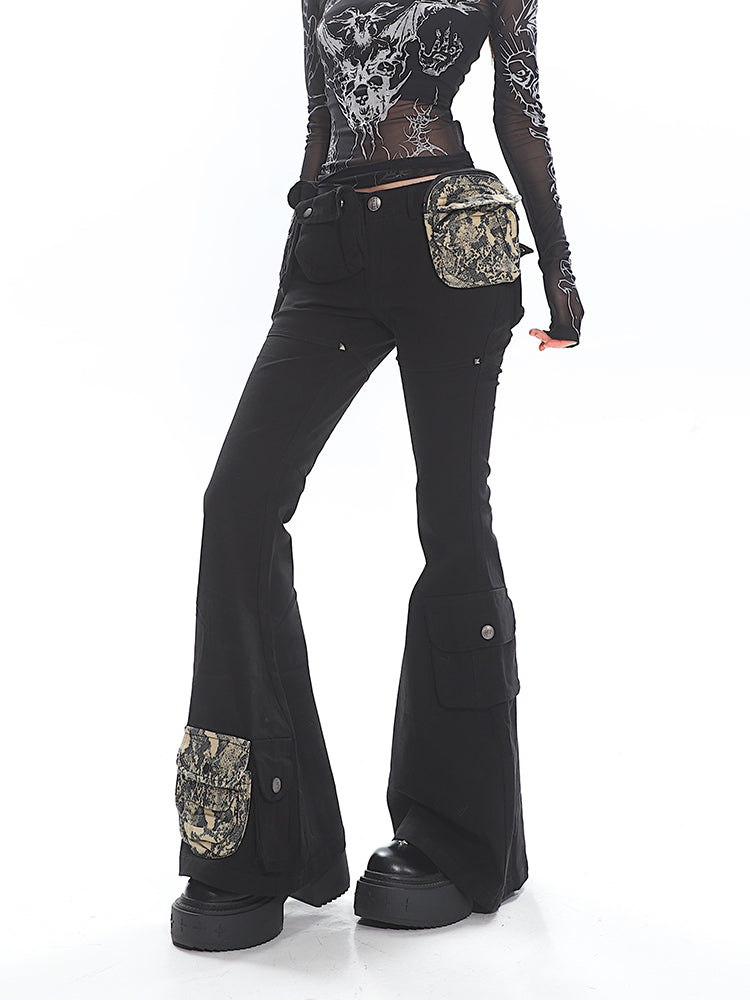 【25s Jan.】Heavyweight Multi-pocket Detachable Flared Pants