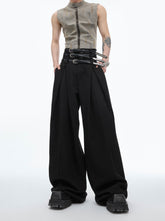 【24s Jun.】Draped Pleated Waistband Casual Pants ArtsKoreanMan