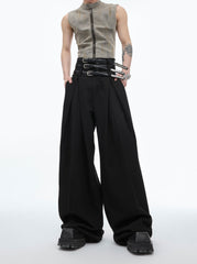 【24s Jun.】Draped Pleated Waistband Casual Pants ArtsKoreanMan