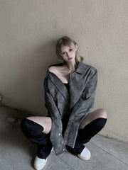 【23s November.】Tie-dye American Vintage Leather Jacket ArtsKoreanMan