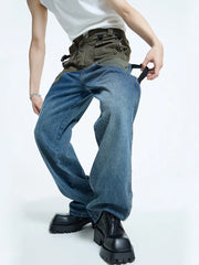 【23s September.】Vintage Multi-Pocket Panel Denim Cargo Pants ArtsKoreanMan