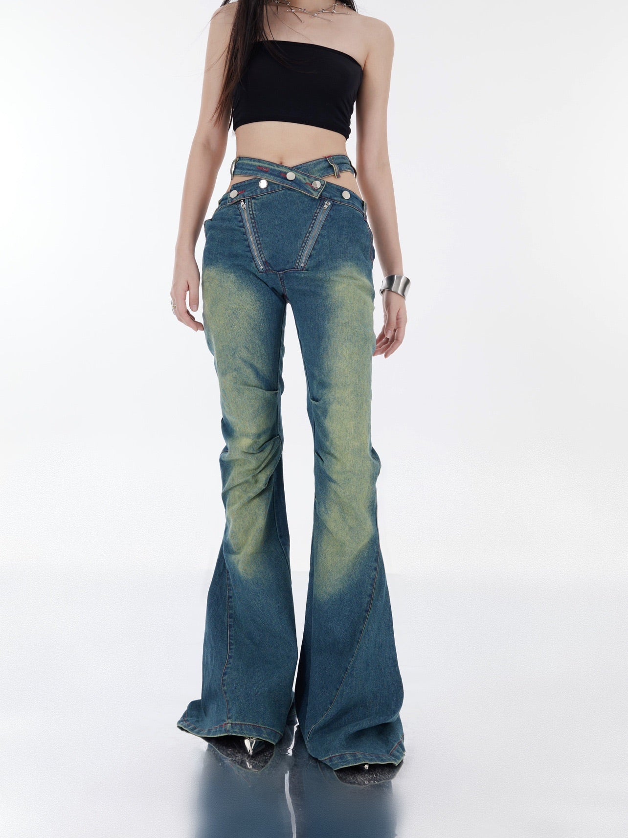 【23s October.】Cutout Bootcut Jeans ArtsKoreanMan