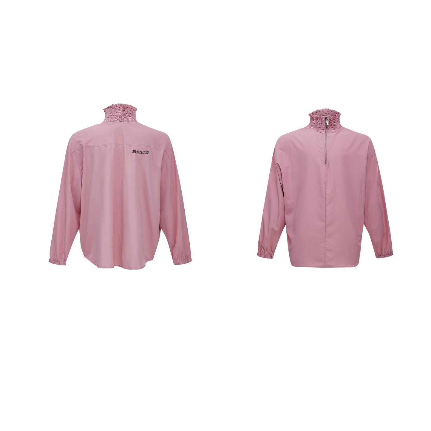 【24s Oct.】High Collar Pleated Loose Lace Shirt ArtsKoreanMan