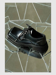 Square Toe Platform Commuter Shoes ArtsKoreanMan