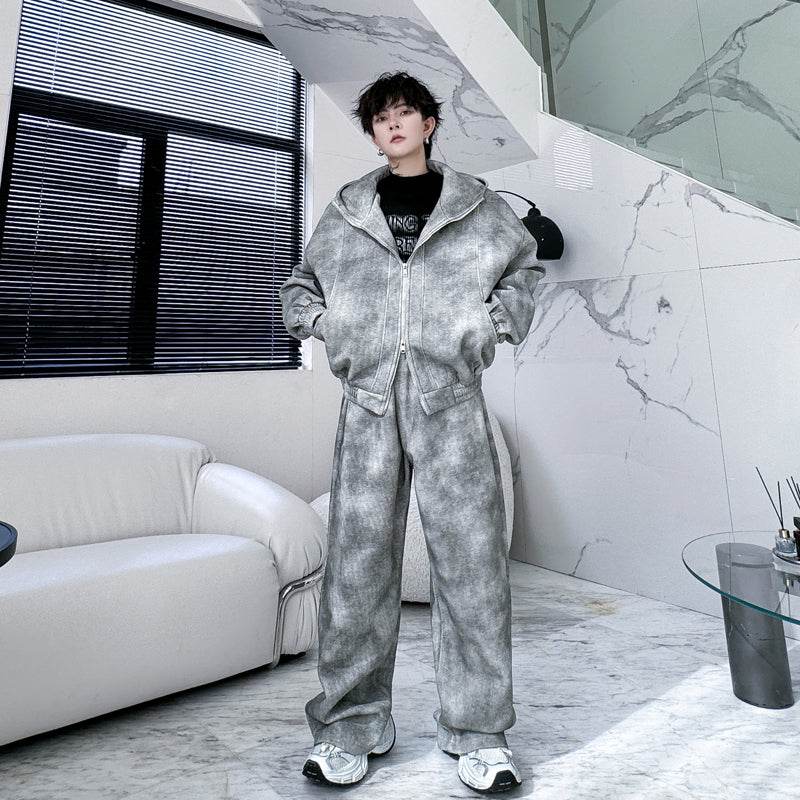【24s Nov.】Printed Hoodie and Pants Set ArtsKoreanMan