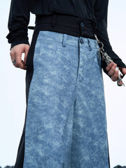 【24s Nov.】Color-Block High-Waisted Denim Pants ArtsKoreanMan