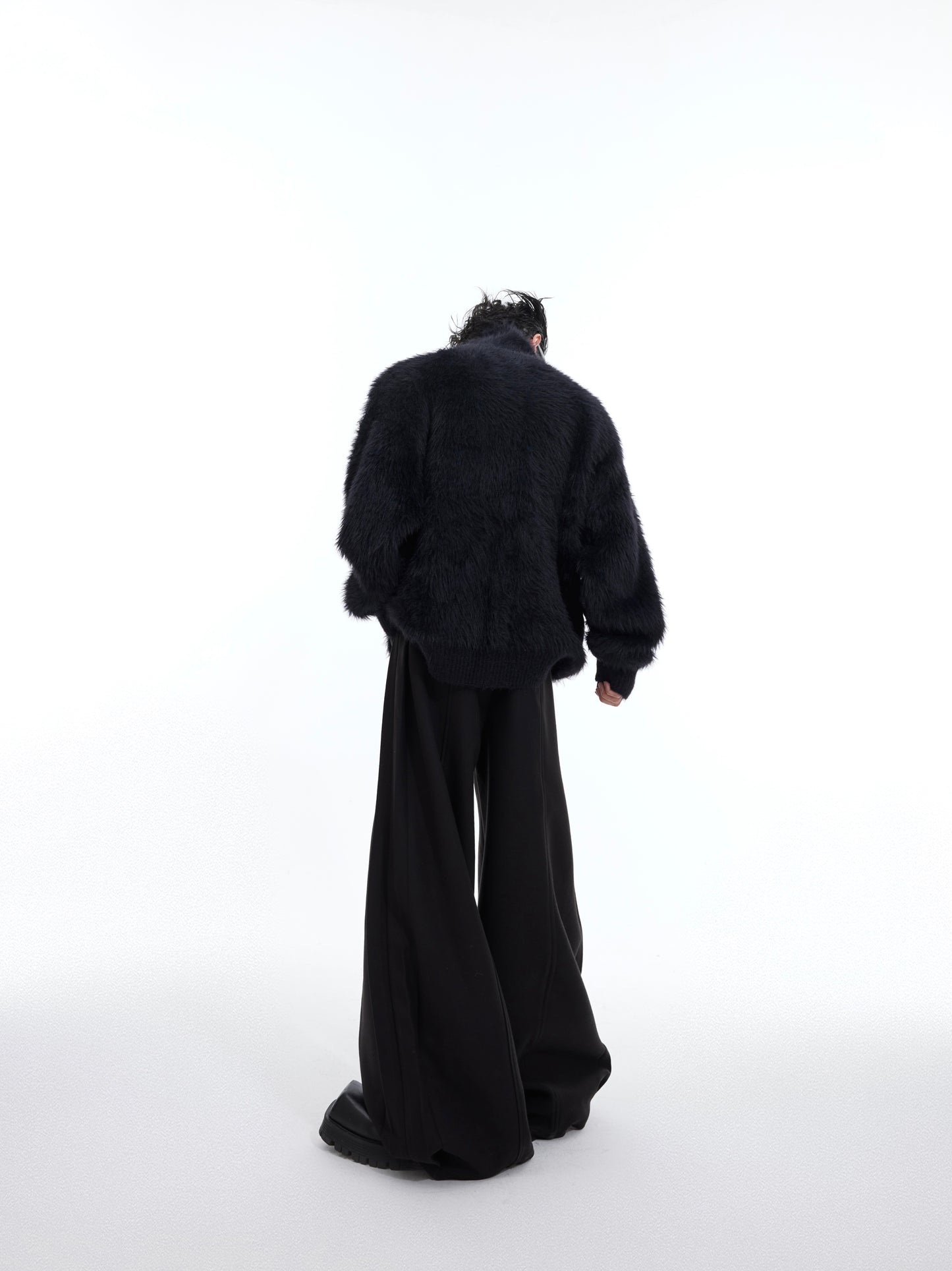 【24s February.】Faux Mink Dragon Pattern Knitted Sweater ArtsKoreanMan
