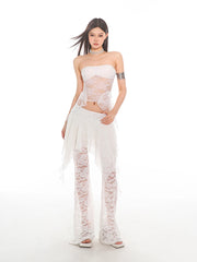 【24s June.】Lace Ribbon Bandeau Vest ArtsKoreanMan